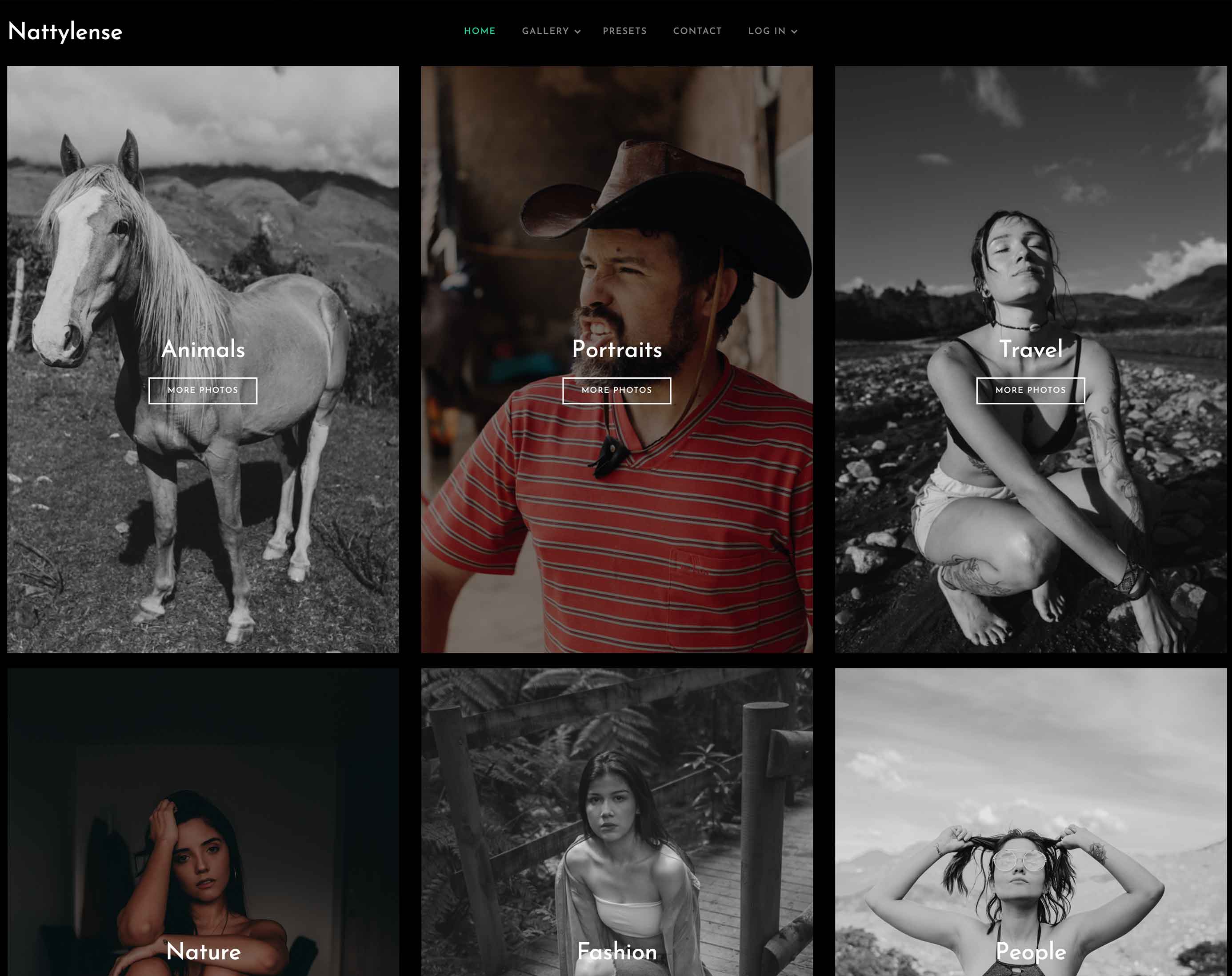 Image of landing page of the project.