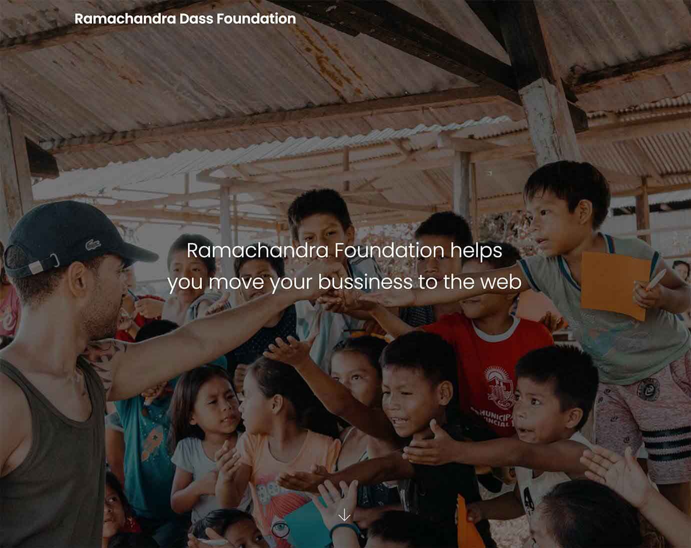 Image of landing page of the project.